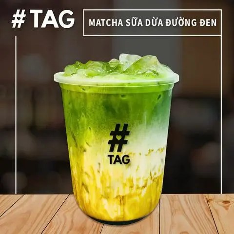Hình ảnh Matcha sữa dừa đường đen