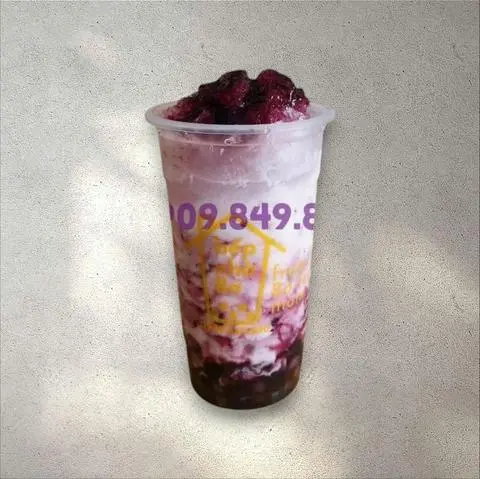 Hình ảnh Latte việt quất