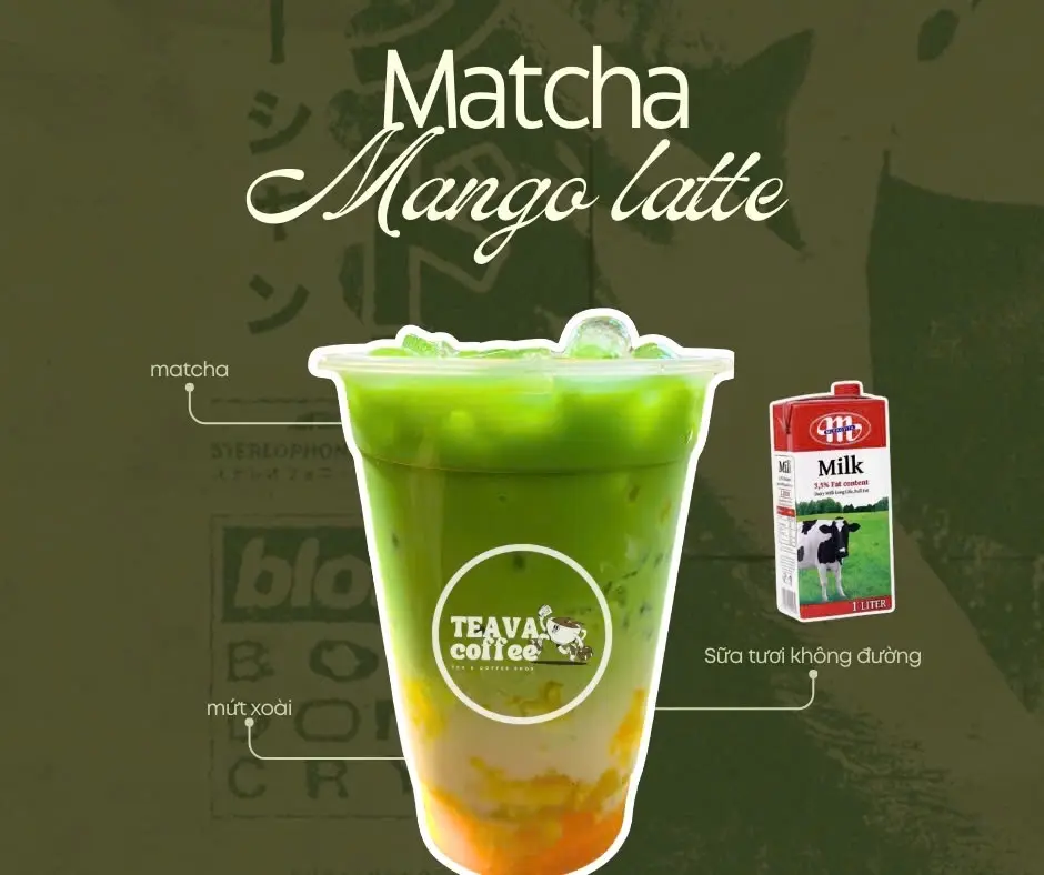 Hình ảnh Matcha Latte Xoài 700ml