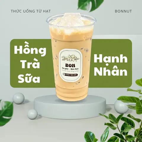 Hình ảnh Hồng trà sữa hạnh nhân