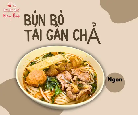 Hình ảnh Bún bò gân - tái - chả