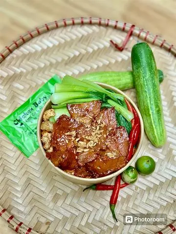 Hình ảnh Mì trộn xá xíu