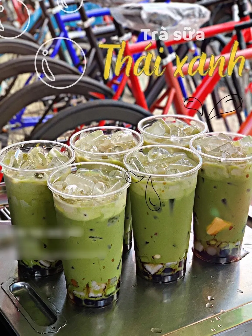 Hình ảnh trà sữa thái xanh fulltopping