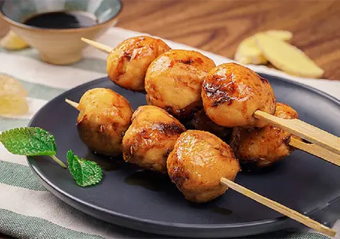 Hình ảnh Gà viên xiên que (4 viên)