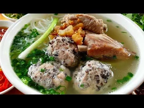 Hình ảnh nui sườn mọc chả