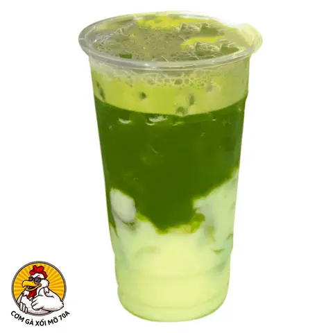 Hình ảnh rau má đậu xanh sữa dừa 