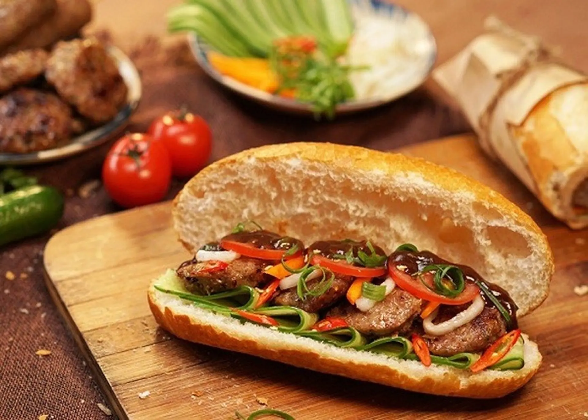 Hình ảnh Bánh Mì Thịt Bò Nướng 