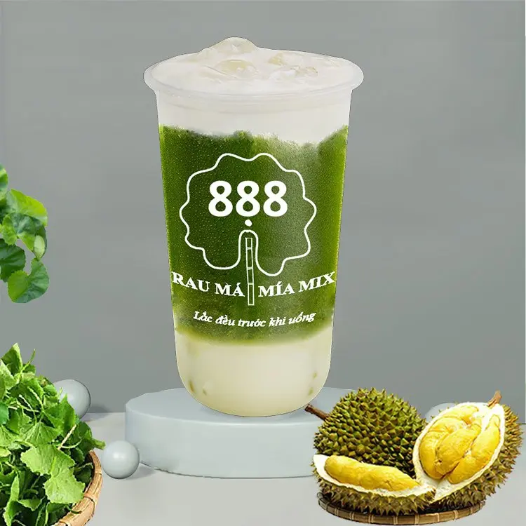 Hình ảnh CB10: Rau Má mix sầu riêng, khoai môn, thạch dừa, mít 