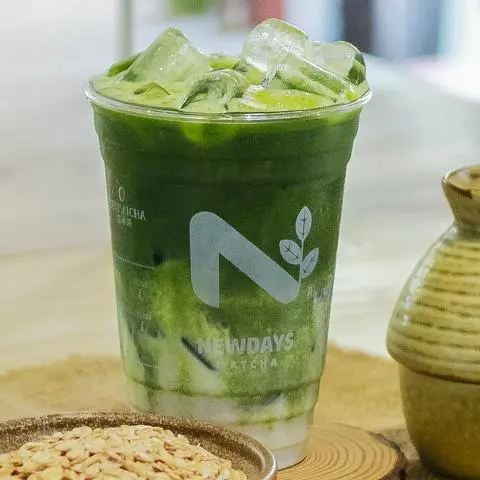 Hình ảnh Genmaicha Sữa Yến Mạch 350ml