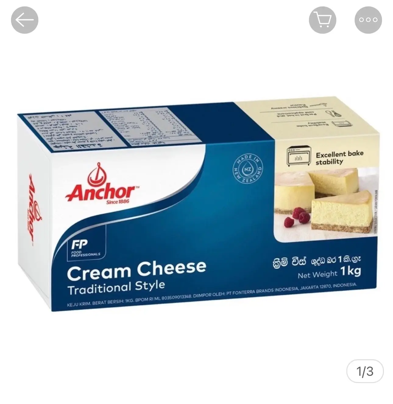 Hình ảnh Cream Cheese Anchor 1KG