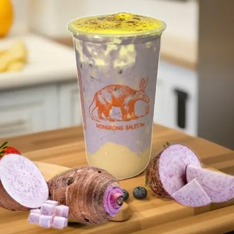 Hình ảnh Sữa Tươi Sốt Khoai Môn Nghiền Kem Trứng Nướng 