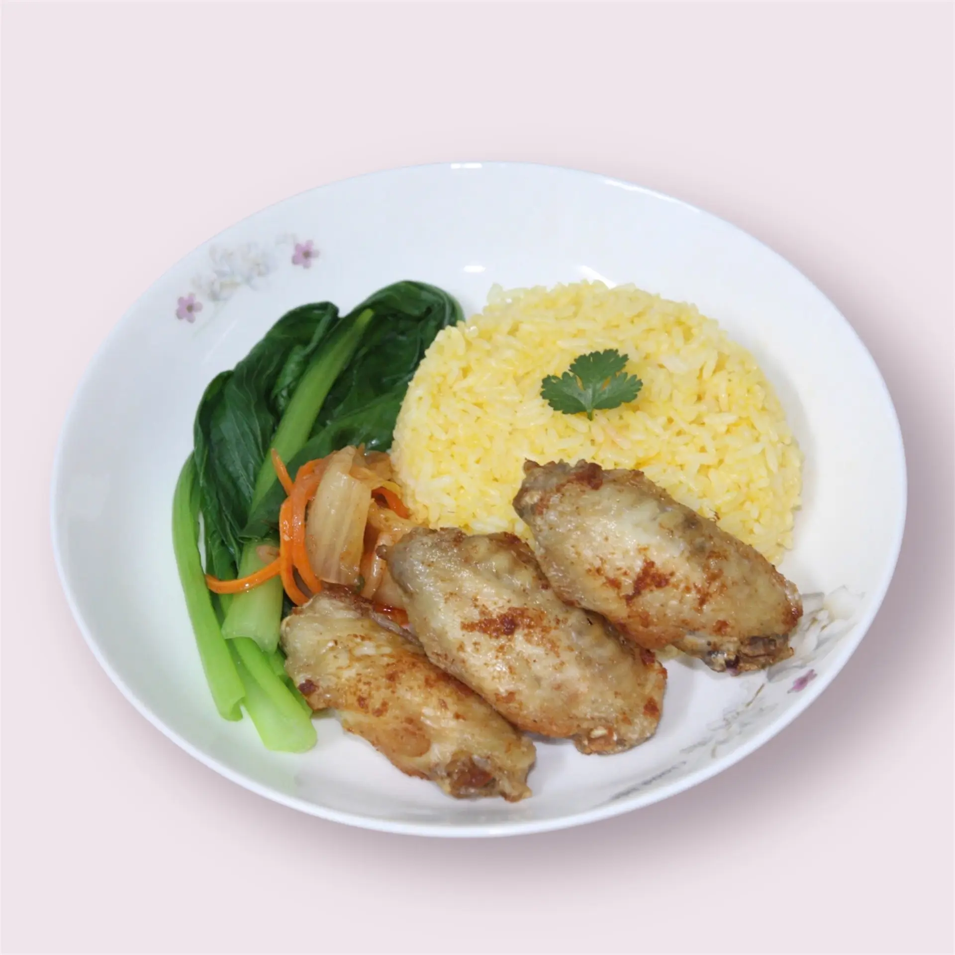 Hình ảnh Cơm cánh gà chiên giòn