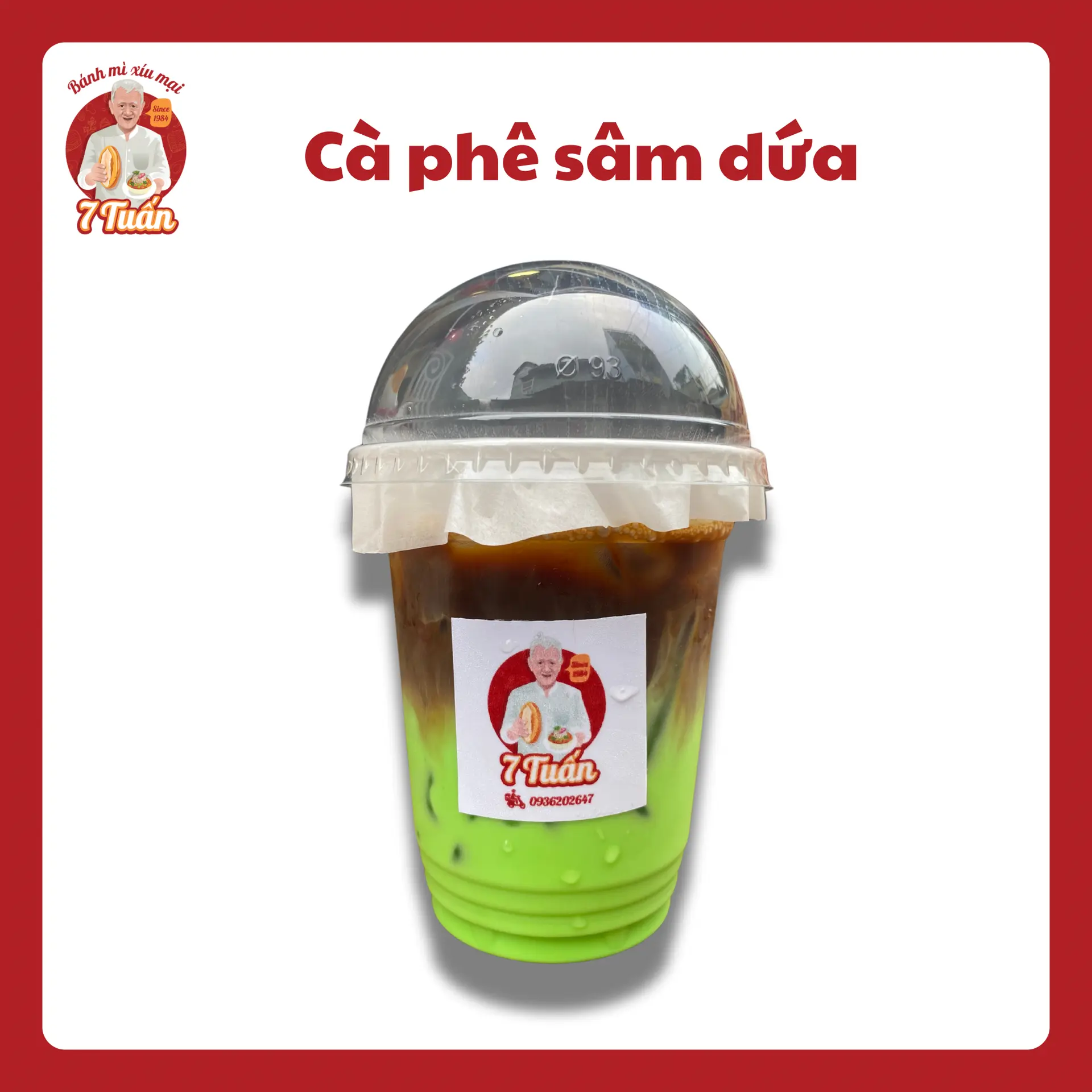 Hình ảnh Cà phê sâm dứa - ly 