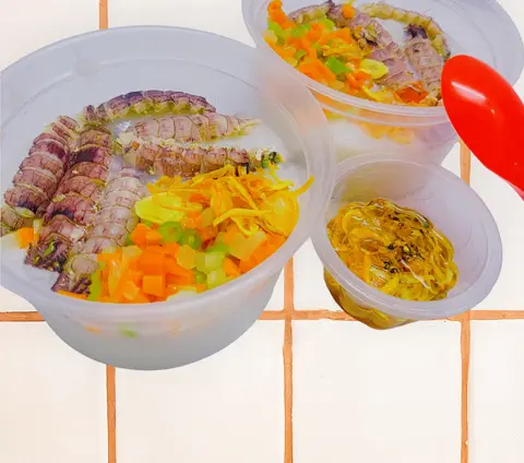 Hình ảnh Cháo Tôm, Củ Thập Cẩm (ST25) + Tặng Sốt Mắm Hành Phi