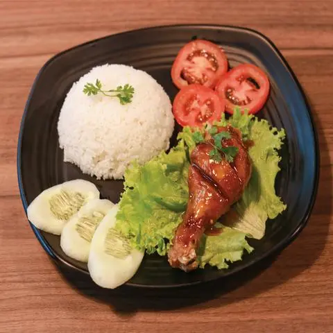 Hình ảnh Cơm đùi gà sốt me