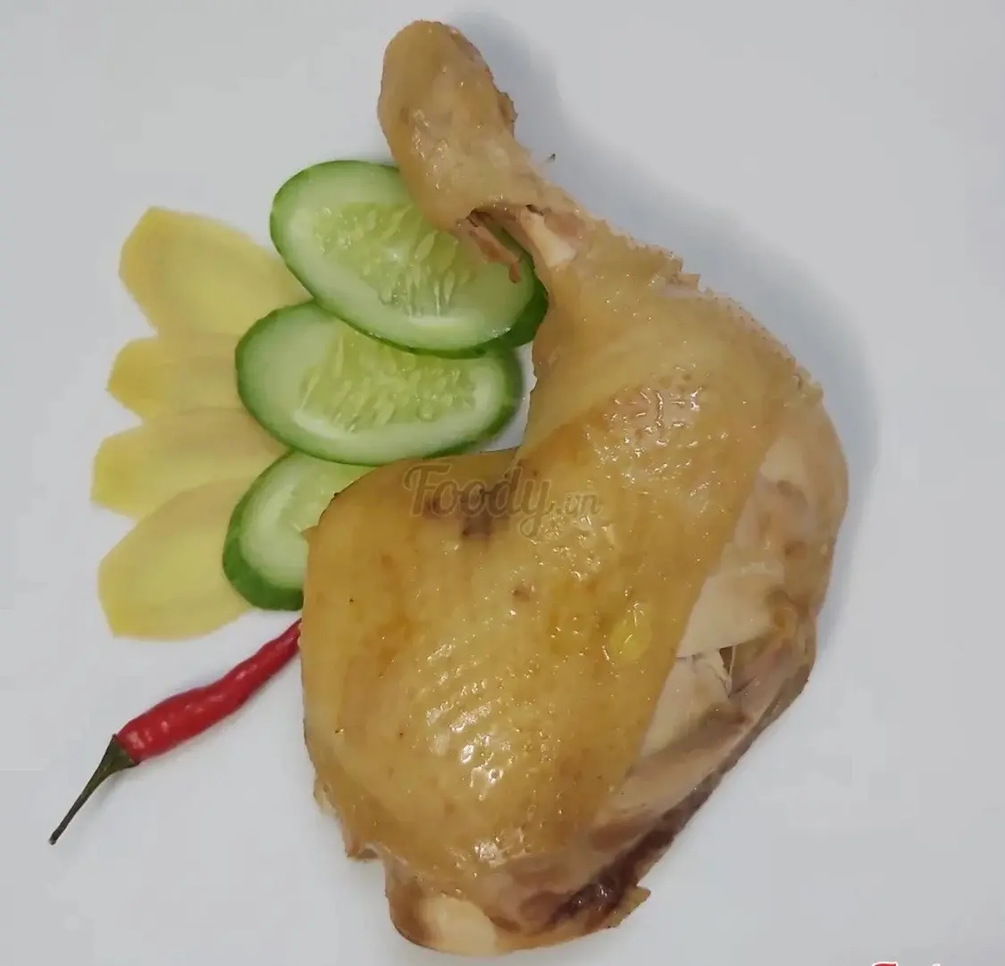 Hình ảnh Đùi đặc biệt hấp ( không cơm ) + rau + kim chi 
