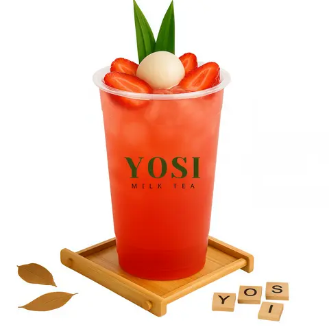 Hình ảnh Trà Vải Cam Dâu Thượng Hạng [Ly Lớn 700ml]