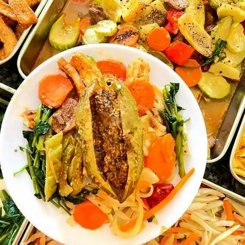 Hình ảnh Cơm chay khổ qua nhồi