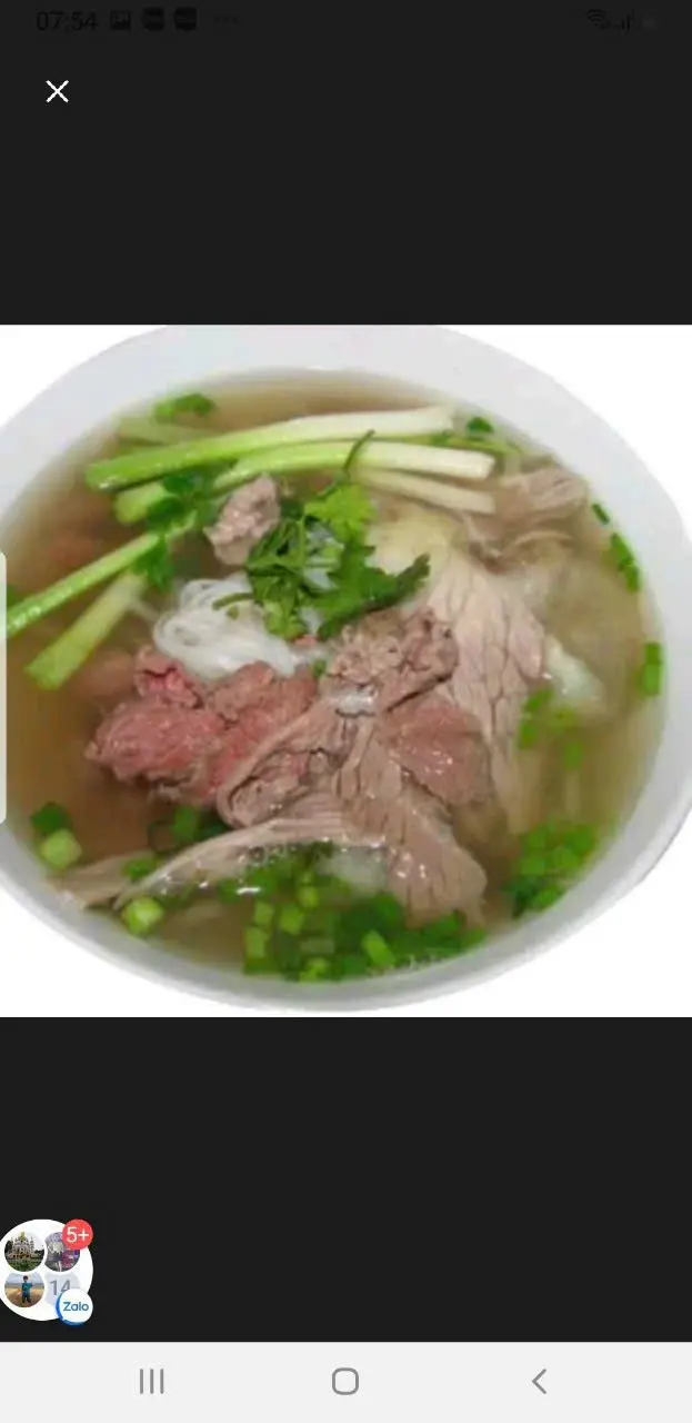 Hình ảnh phở tái nạm
