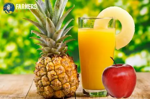 Hình ảnh Nước ép Táo và Thơm nguyên chất