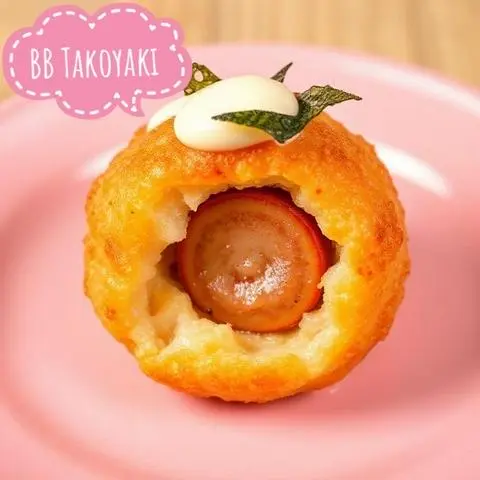 Hình ảnh 5 viên Takoyaki Xúc Xích(Saussage)