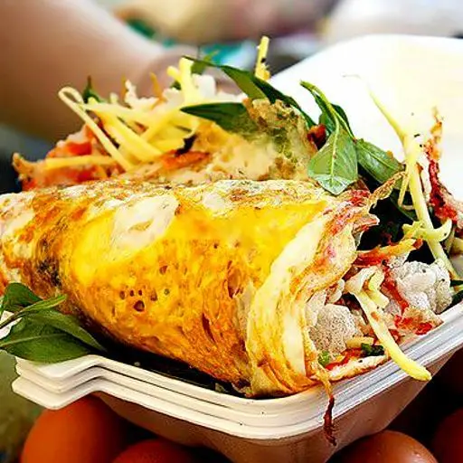 Hình ảnh Bánh tráng chiên cuộn trứng