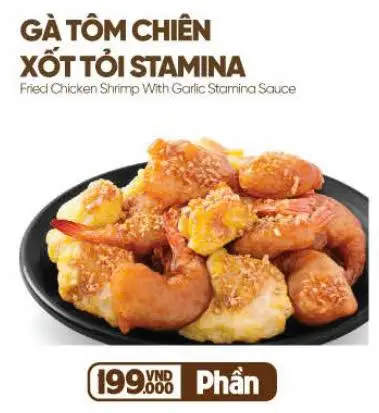 Hình ảnh Gà tôm chiên sốt tỏi Stamina