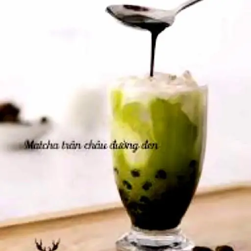 Hình ảnh Matcha trân châu đường đen