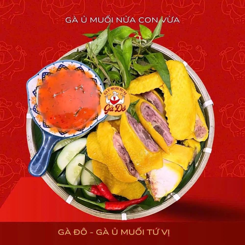 Hình ảnh Gà Ủ Muối - 1/2 Con * - free đồ chấm