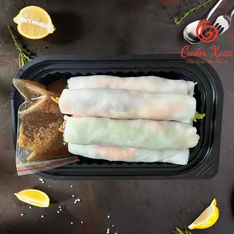 Hình ảnh Phở cuốn nước chấm me