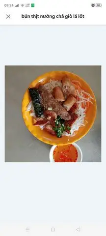 Hình ảnh Bún thịt nướng đầy đủ 