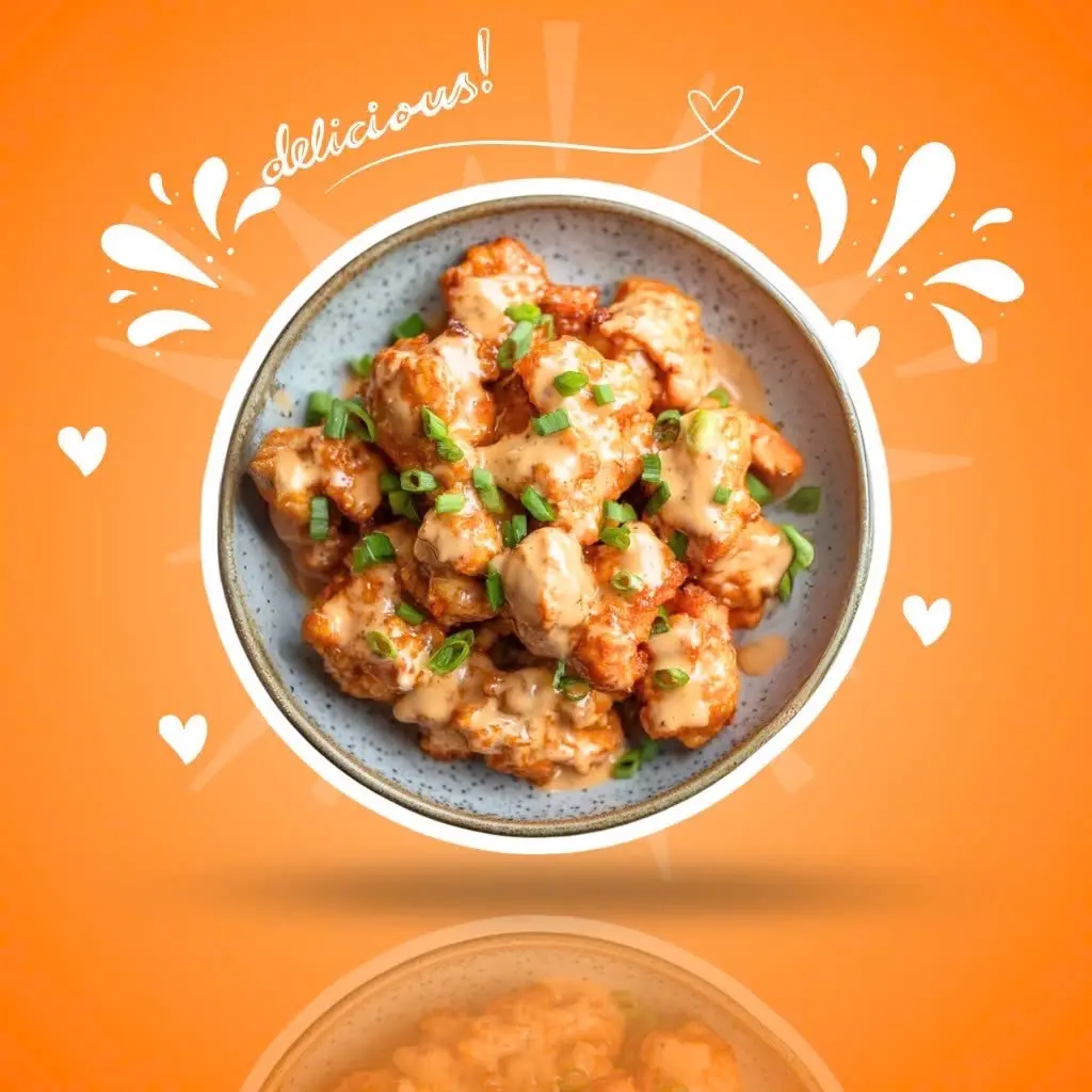 Hình ảnh Gà viên chiên giòn sốt Phô Mai Béo Minifood