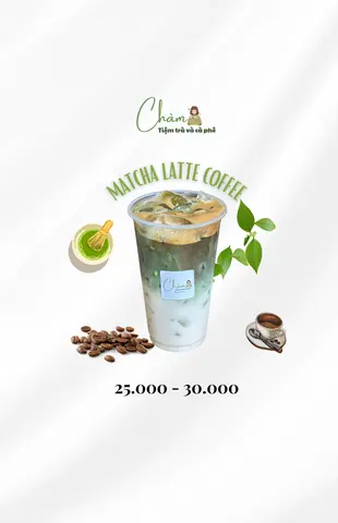 Hình ảnh Matcha latte cà phê 