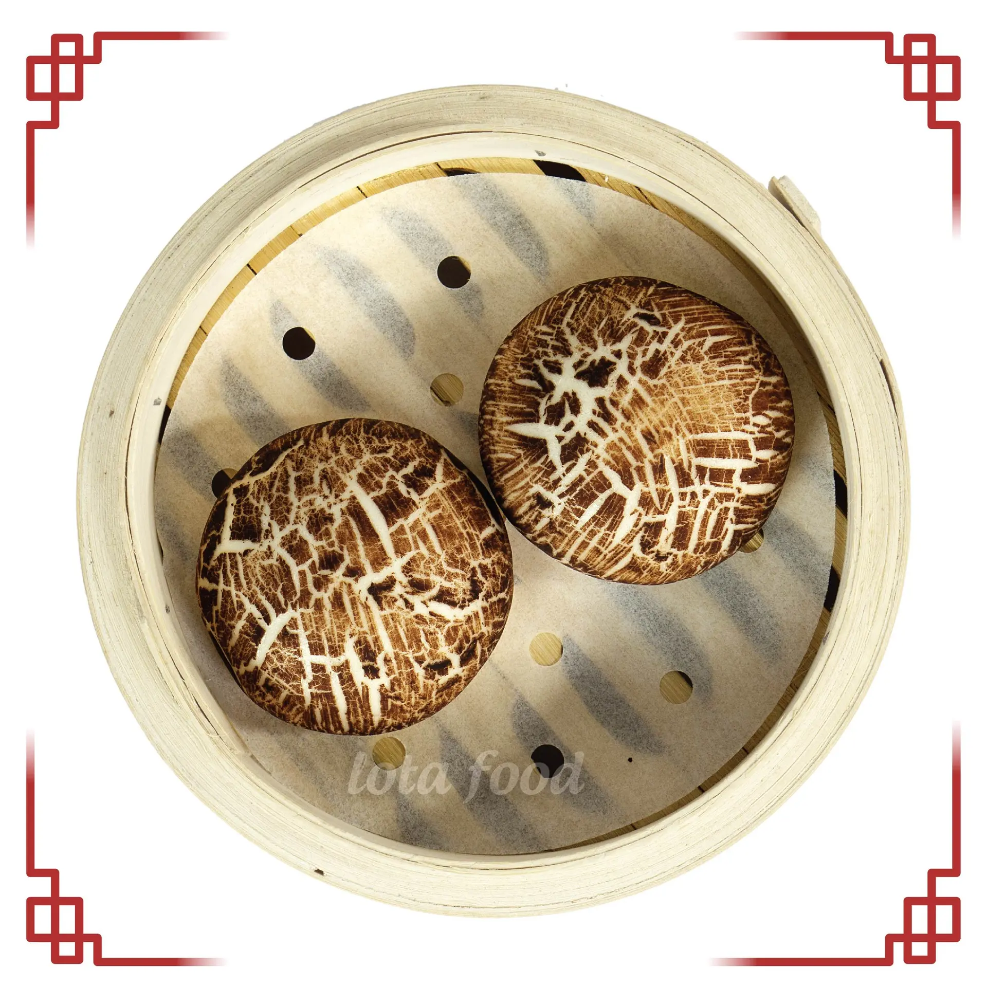 Hình ảnh Bánh bao nấm - 02 cái - Mushroom pau - 02 pcs