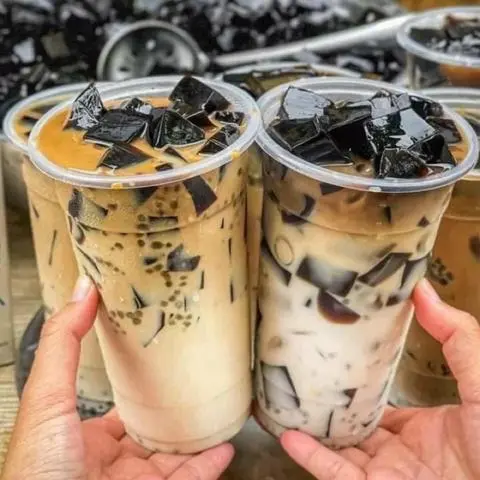 Hình ảnh Sữa tươi cà phê sương sáo Size L uống bao mê
