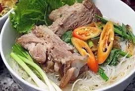 Hình ảnh hủ tíu khô sườn