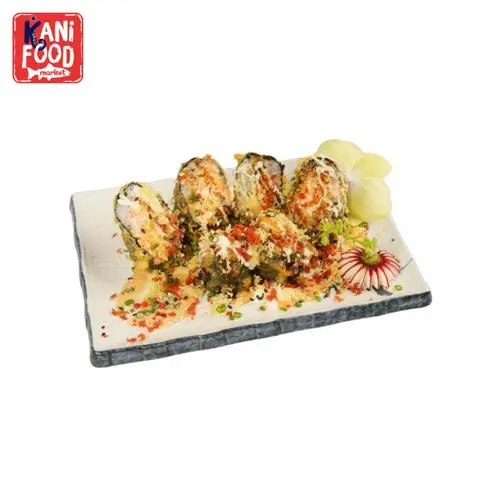 Hình ảnh Maki cá hồi hành lá chiên giòn