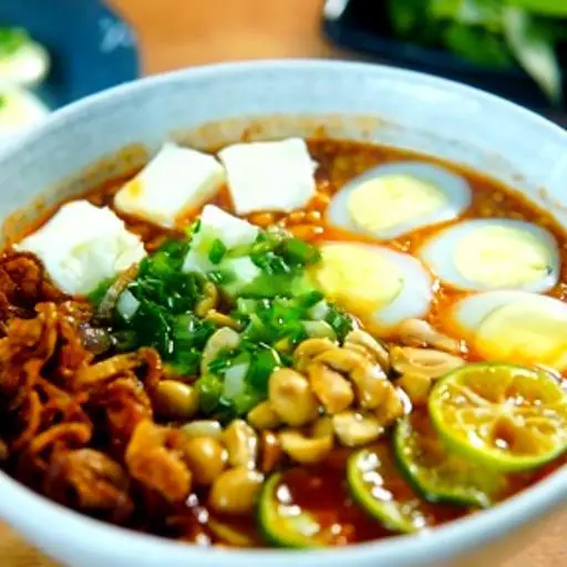 Hình ảnh Bánh tráng phới sương chấm sôt tắc