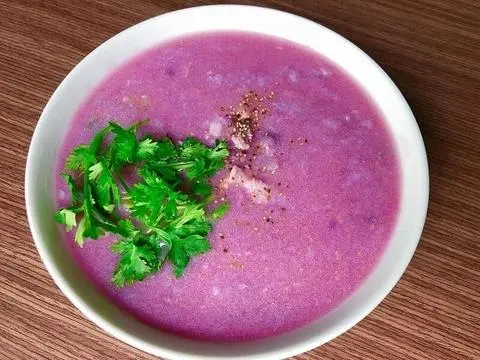 Hình ảnh Canh khoai mỡ thịt - chén
