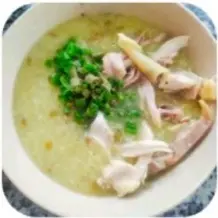 Hình ảnh cháo gà xé 