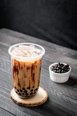 Hình ảnh Trà Sữa Việt Quất Xanh Vanilla