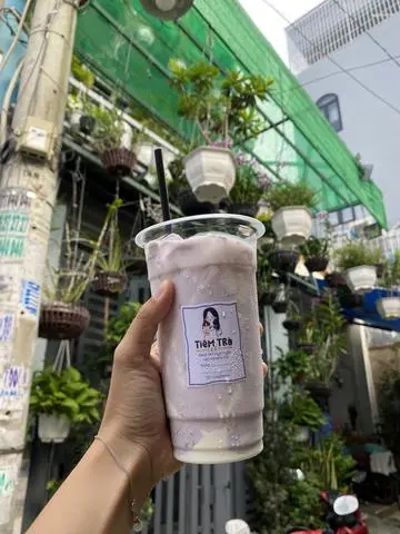 Hình ảnh Sữa tươi kem khoai môn tươi (500ml)