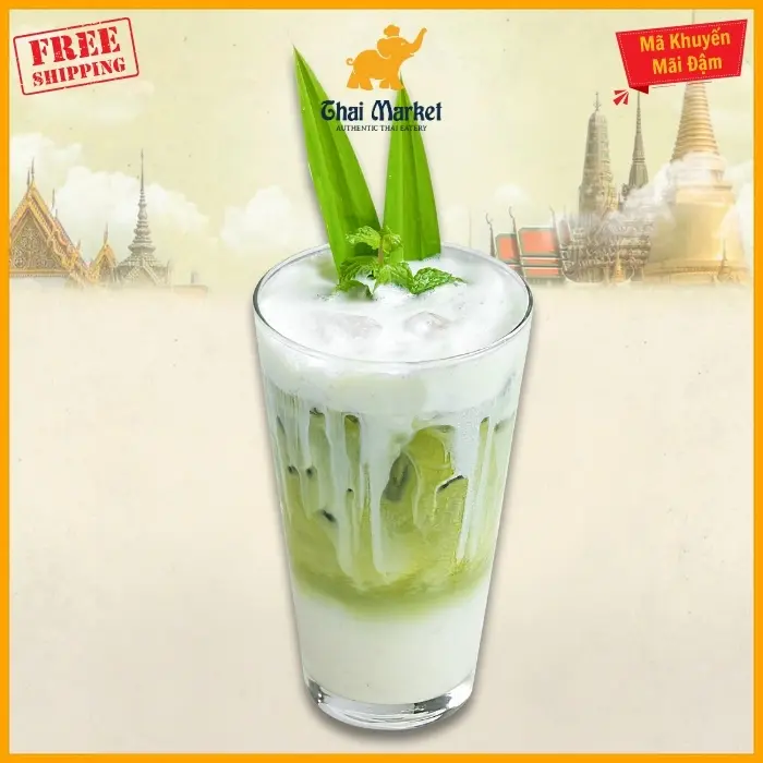 Hình ảnh Trà Sữa Thái Xanh Latte