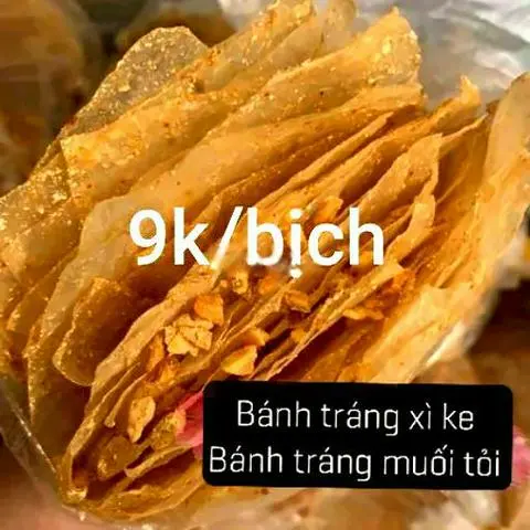 Hình ảnh Bánh tráng muối tỏi