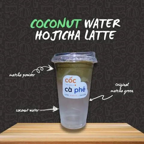 Hình ảnh Houjicha dừa tươi