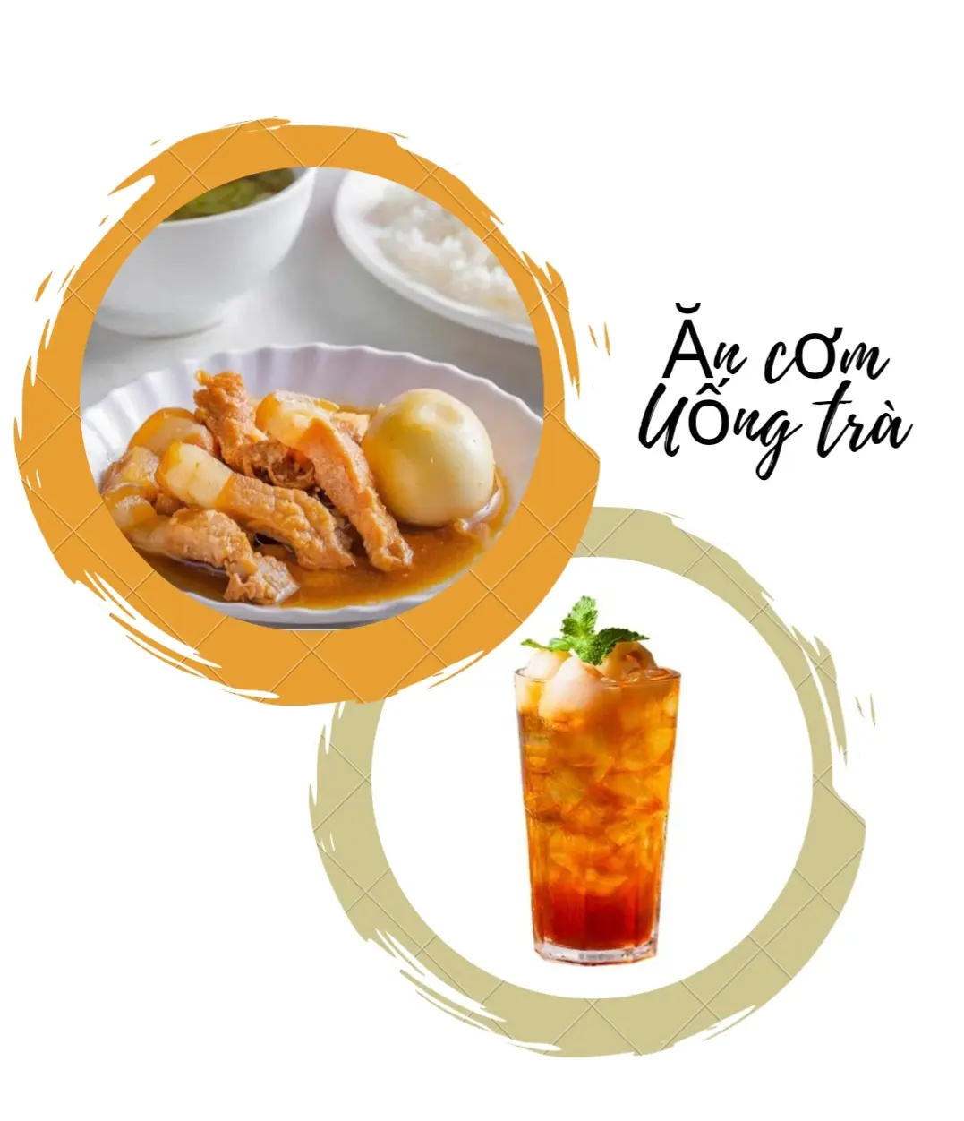 Hình ảnh Cơm thịt kho trứng + Trà 