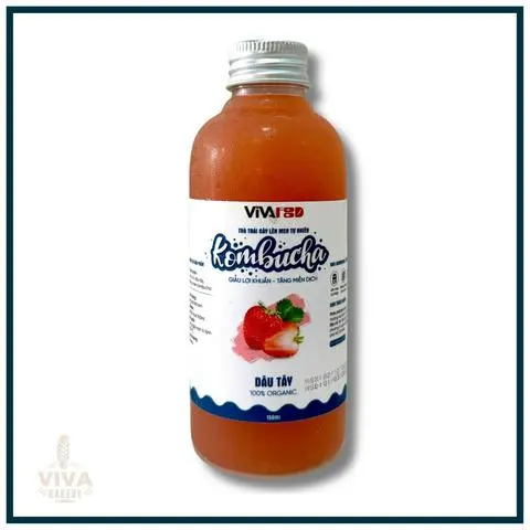 Hình ảnh Trà Trái Cây Kombucha Dâu Tây
