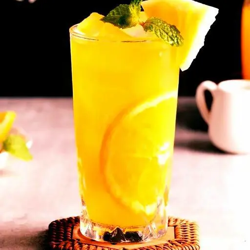 Hình ảnh Thơm - Cam ép - Ly nhỏ