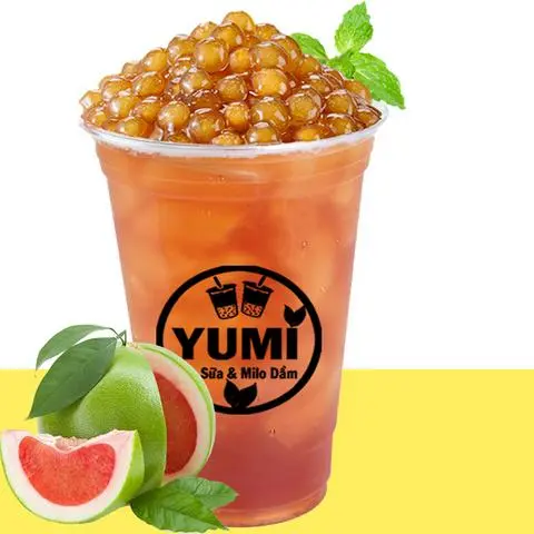 Hình ảnh Trà Bưởi Hồng Tươi Dầm Kem Cheese (Size 700ml)