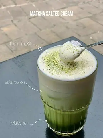 Hình ảnh Matcha sữa tươi kem muối 
